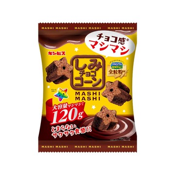 *貪吃熊* 日本 金必思 星星 巧克力 點心餅 星星餅乾 可可風味 增量版 120G 可可味 玉米餅 金必士