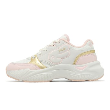 Fila 休閒鞋 Cupid 女鞋 粉 白 金 情人節 拼接 緩衝 老爹鞋 斐樂 5C305Z155