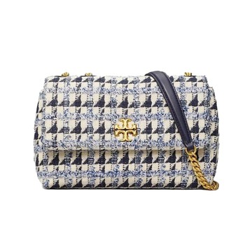 TORY BURCH Kira 時尚大方 編織拼色鏈條 粗花呢 女款單肩斜跨包 斜背包 80358~【 菲尼斯 國際精品 ★ 疊加現抵$1300 】