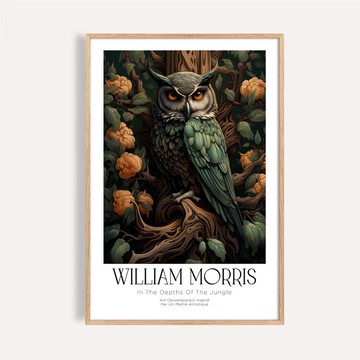 夜之守望者 The Nocturnal Sentinel / 威廉莫里斯風格 掛畫 海報