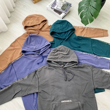 【KT USA】Dickies帽T 長袖帽T 落肩 手臂Logo 刷舊款 水洗色 今年新款
