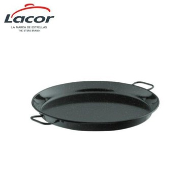 LACOR西班牙原產原裝進口搪瓷海鮮飯鍋雙耳平底鍋電磁爐燃氣灶專