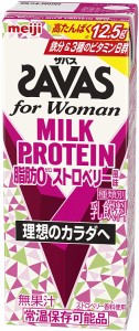 明治 ザバス for Woman ストロベリー風味 SAVAS MILK PROTEIN 脂肪0 200ml×２４本 ザバス ミルクプロテイン