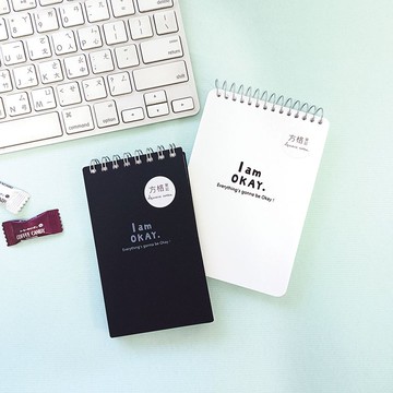 柏格文具 x I am Okay【122系列筆記本-方格上翻】2色 . 3種尺寸