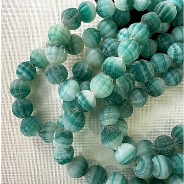 拾悦手作材料/有灰需清洗隨機出貨不挑選/約11mm+/尼泊爾進口攪胎琉璃瓜珠/條珠/串珠編繩/DIY半成品/台灣現貨出貨