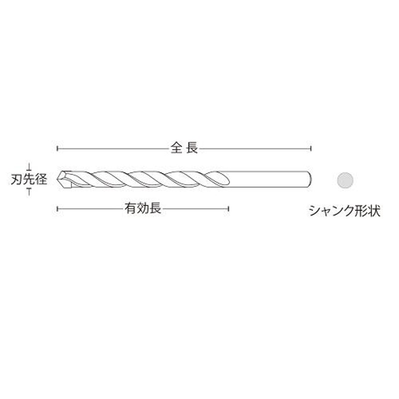 NACHi(ナチ)ハイスドリル AGパワードリル AGPSD 12.2mm-