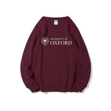 牛津大學圓領衛衣牛津Oxford紀念品英名校學霸外套青少年英文印花