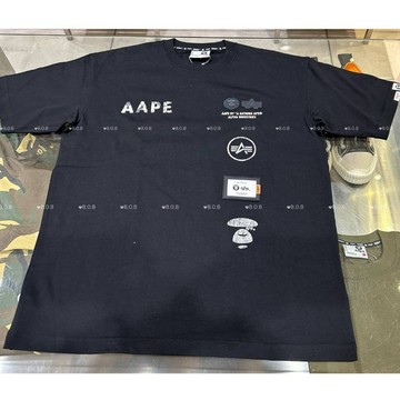 【 🐻熊熊愛上蘋果 】25ss 🆕️最新聯名款 AAPE x ALPHA阿爾法 限量聯名短t (現貨馬上出)