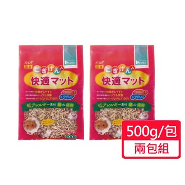 【GEX】小動物舒適紙墊料 500g/包;兩包組