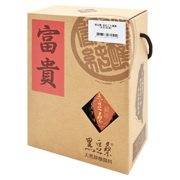 黑豆桑 金缸二入禮盒組 (金豆醬油550ml+缸底醬油550ml)  550ml  1盒