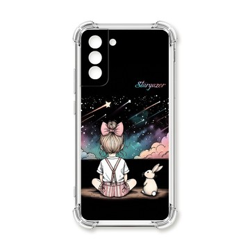 S系列(其他) 殼 TRON 三星 S21 觀星小女孩 四角防摔殼 手機殼
