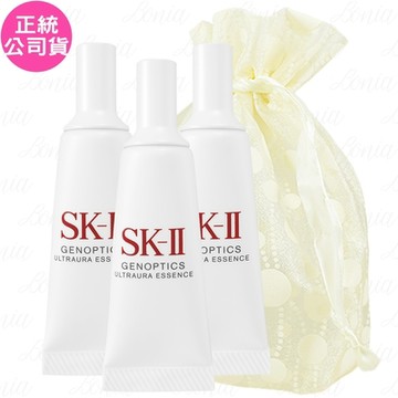 SK-Ⅱ 光蘊臻采煥亮精華(10ml)*3旅行袋組(效期2027.05-公司貨)