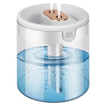 AHOYE 2L雙噴頭水氧機 TYPE-C供電 加濕器/薰香機/香氛機  單一商品  透明