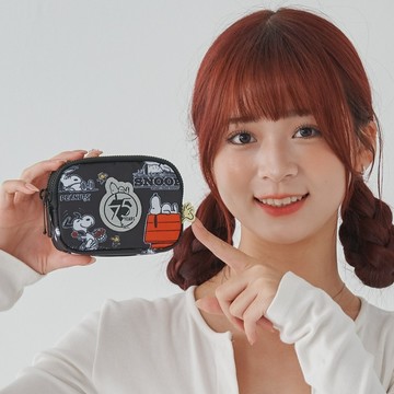 SNOOPY史努比75週年-雙層零錢包-黑 SP00G07BK