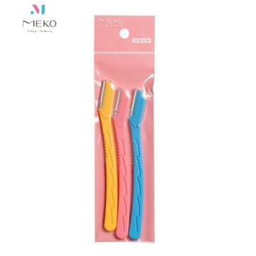 MEKO 安心修眉防滑修眉刀(3入) D-028-1 【官方旗艦館】