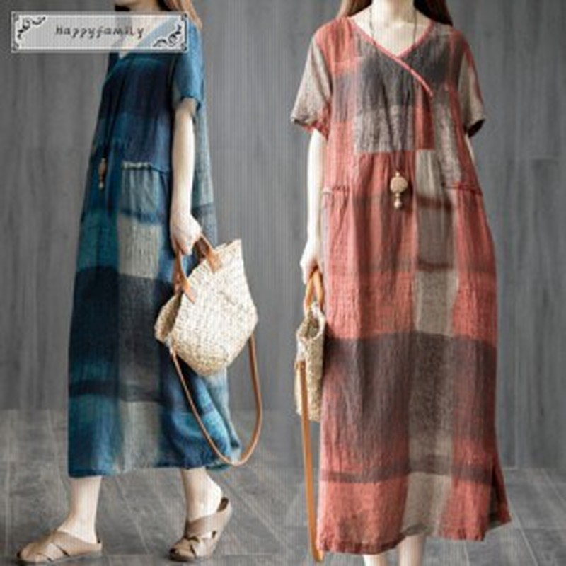 ワンピース レディース 50代 夏レディース 50代 ママワンピース 旅行 夏ワンピース カジュアルワンピース ゆったり ゆるワンピース 半袖 通販 Lineポイント最大1 0 Get Lineショッピング