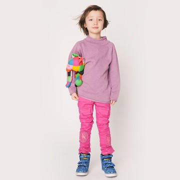 北歐童裝瑞典有機棉設計款牛仔褲5歲-12歲 桃紅