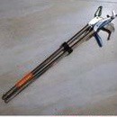 台灣出貨、不繡綱捕蛇夾，長150公分跟120公分，兩段銜接自行組裝、夾住嘴就變直，長度無法超取