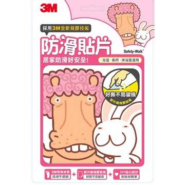3M防滑貼片(新可愛動物) 6片 Safetylite