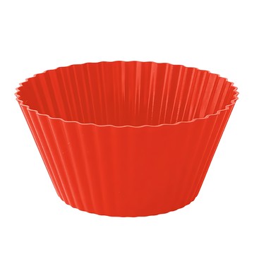 FOXRUN 矽膠馬芬模/點心烤模 12個 耐熱220度C 直徑6.5 x 高3cm  紅色  1組