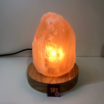 【¤臻藏館¤】❰ USB自然原礦鹽燈 ❱ 玫瑰鹽岩×原木底座 ✔ 迷你小鹽燈 ✔ 開運淨化 ✔ 隨身好氣場