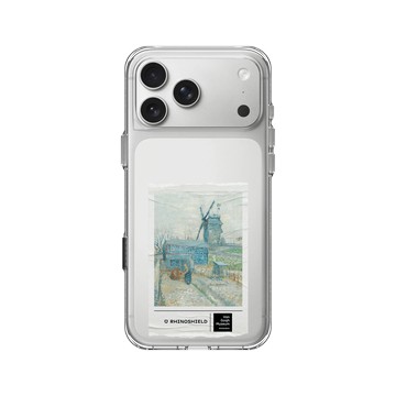 iPhone 17 Pro Max Clear Case（相機按鈕） 透明 - Van Gogh Museum - 蒙馬特：風車和耕田