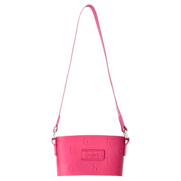 Oolab 良杯製所 Oolab字母皮革杯提袋  甜酷粉  1個