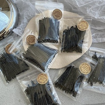 💥桃園出貨💥黑色一字夾波浪平行基礎固定頭髮簡約髮卡子鋼夾劉海邊夾碎髮頂夾