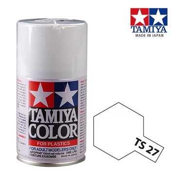 【鋼普拉】現貨 TAMIYA 田宮 模型 噴漆 噴罐 油性漆 85027 TS27 TS-27 平光白色100ml