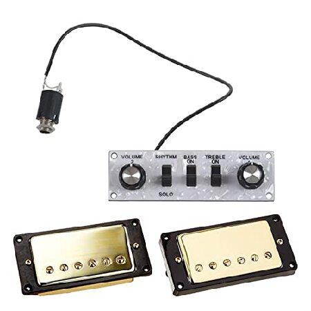 Humbucker Pickup Gold for LP Replacement with Violin Bass Guitar Control Line Guitar Pickup 並行輸入品