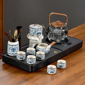 茶具茶盤一整套電陶爐煮茶壺家用一體全自動小型高檔懶人茶具套裝