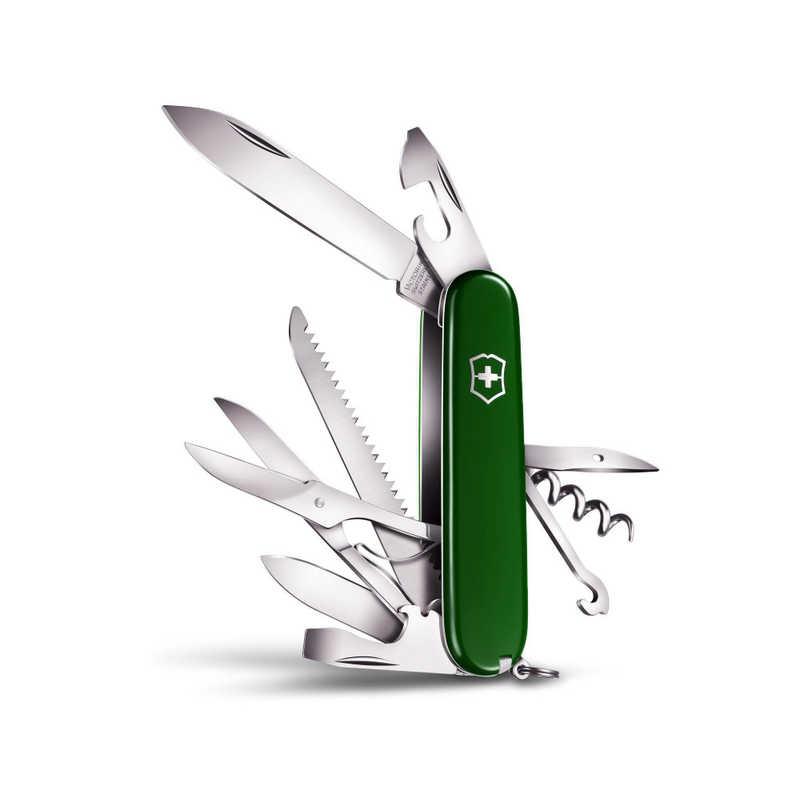 三金商事 VICTORINOX ハントマン GN グリーン 防災グッズ 防災用品 避難グッズ レジャー アウトドア ナイフ キャンプ VX-1-3713-4