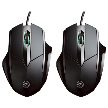 HONGJIN 宏晉 商務有線滑鼠 S01 黑色 1組 人體工學設計 精準光學感應