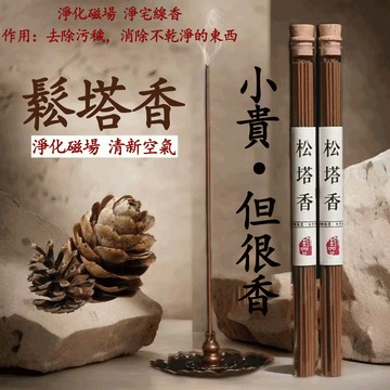 【神明過爐🙏🏻】隔日到貨 鬆塔香 線香 天然鬆塔香香薰 天然好香 健康之道 招財香 去除污穢之氣 家中點香 財運自然來