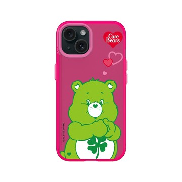 iPhone 15 Clear 粉漾桃 - Care Bears - Good Luck Bear