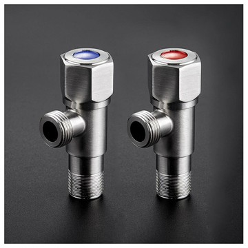 角閥304不銹鋼三角閥門開關水家用馬桶熱水器進水冷通用大流量4分