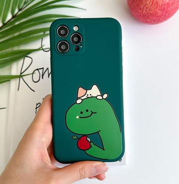 手機殼，多型號支持，蘋果恐龍矽膠套