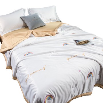 南極人可水洗冰絲空調被夏季薄款被芯單人夏涼被四件套夏天薄被子