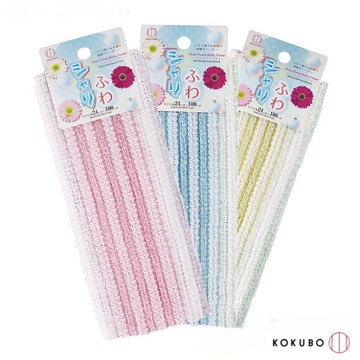 asdfkitty*日本 小久保 FUWA泡沫洗澡巾 沐浴巾-24*100公分-顏色隨機出貨-日本正版商品