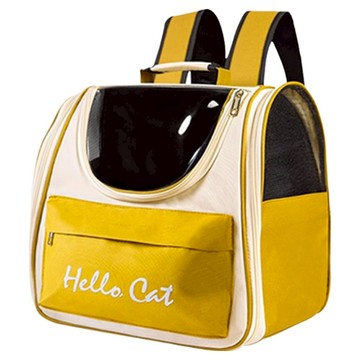 iCat 寵喵樂 手提透氣外出雙肩包 5021  黃色  1個  39 x 33 x 26cm