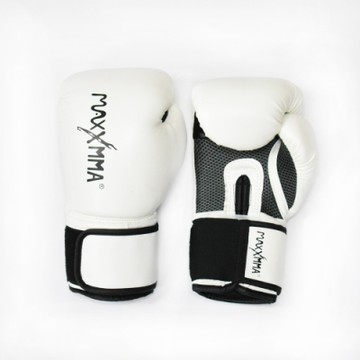 MaxxMMA 戰鬥款拳擊手套-白-散打/搏擊/MMA/格鬥/拳擊