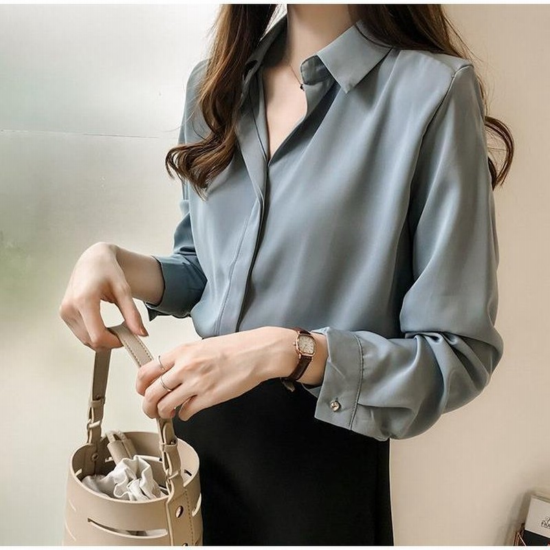 シャツブラウス レディース シャツ 長袖 春夏 とろみ ブラウス シフォン オフィス フォーマル シワになりにくい 大きいサイズ スキッパーシャツ ワイシャツ 通販 Lineポイント最大get Lineショッピング