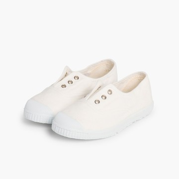 Pisamonas 洞洞帆布鞋-白色 - 38