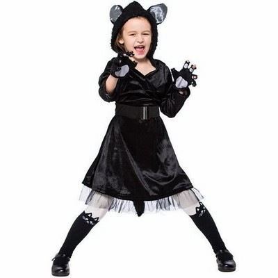 ハロウィン 衣装 子供 猫 女 ネコ 黒猫 コスプレ衣装 子供用 キッズ 女の子 猫ちゃん ネコ耳 メイド 仮装 コスチューム コスプレ キャラクター衣装 パーティー服 通販 Lineポイント最大get Lineショッピング