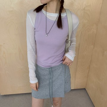 ISA_疊中疊單品 不收邊層次感大加分針織背心_52068