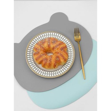 北歐ins風皮革餐墊防水防油隔熱墊餐桌墊家用創意卡通小熊碗杯墊