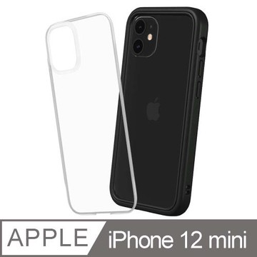【RhinoShield 犀牛盾】iPhone 12 mini Mod NX 邊框背蓋兩用手機殼-黑色