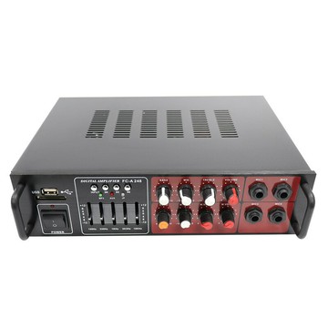 批發雷裕專業家用功放機USBSD藍牙DVD輸入唱歌直播家用功放機【宜家良品百貨】