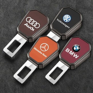 【升級加厚款】專屬車標LOGO 車型通用 汽車安全帶延長扣 鋅合金材質 電鍍鏡面工藝 安全帶扣 安全帶插扣 安全帶延長扣