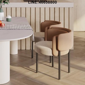 免運 速發 附發票 洽談桌椅 辦公桌椅 接待桌椅 桌椅組合 商用桌椅 美容室桌椅 等待室桌椅 意式輕奢絨布餐椅奶茶店咖啡廳接待靠背椅售樓部會客洽談休閑椅子